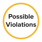 Family Law Infographic - Possible Violations