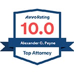 Avvo Rating 10.0 Alexander C. Payne Top Attorney