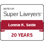 Rated by Super Lawyers | Lonnie K. Seide | 20 Years